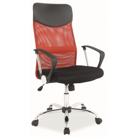 Kancelářská židle Q-025 červená/černá