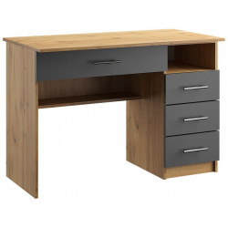 Pracovní stůl OFFICE KIT 1 pravý dub apalačský/šedá