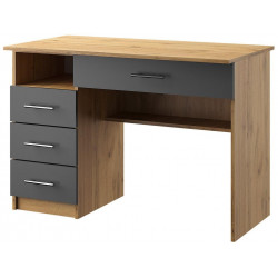 Pracovní stůl OFFICE KIT 1 levý dub apalačský/šedá