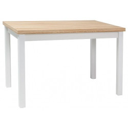 Jídelní stůl ADAM 100x60 dub/bílá mat