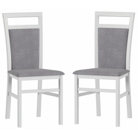 Čalouněná židle LUSIA 101 (2ks) bílá mat