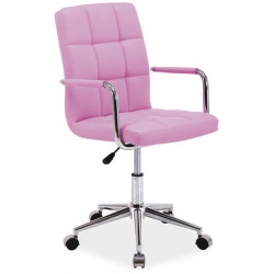Kancelářská židle ELZA růžová ekokůže