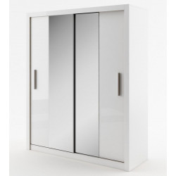 Šatní skříň IDEA 03 bílá zrcadlo 180 cm