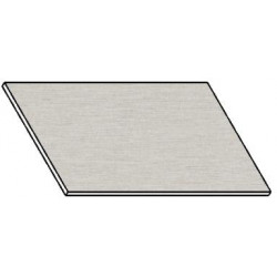 Kuchyňská pracovní deska 40 cm aluminium mat