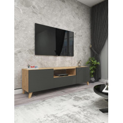 Televizní stolek AMANDA barva borovice/antracit
